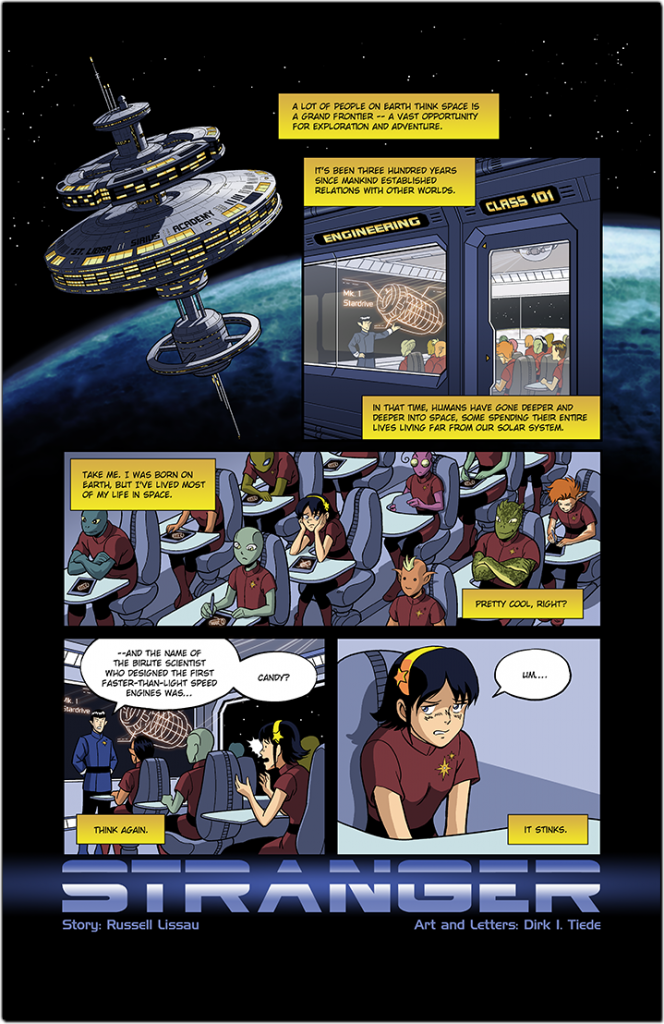 Page 01 | STRANGER - Omega Comics Presents, Digital 11"x17" 2014